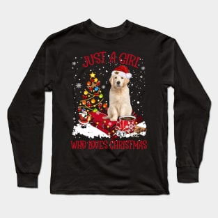 Golden Retriever Just A Girl Who Loves Christmas Long Sleeve T-Shirt